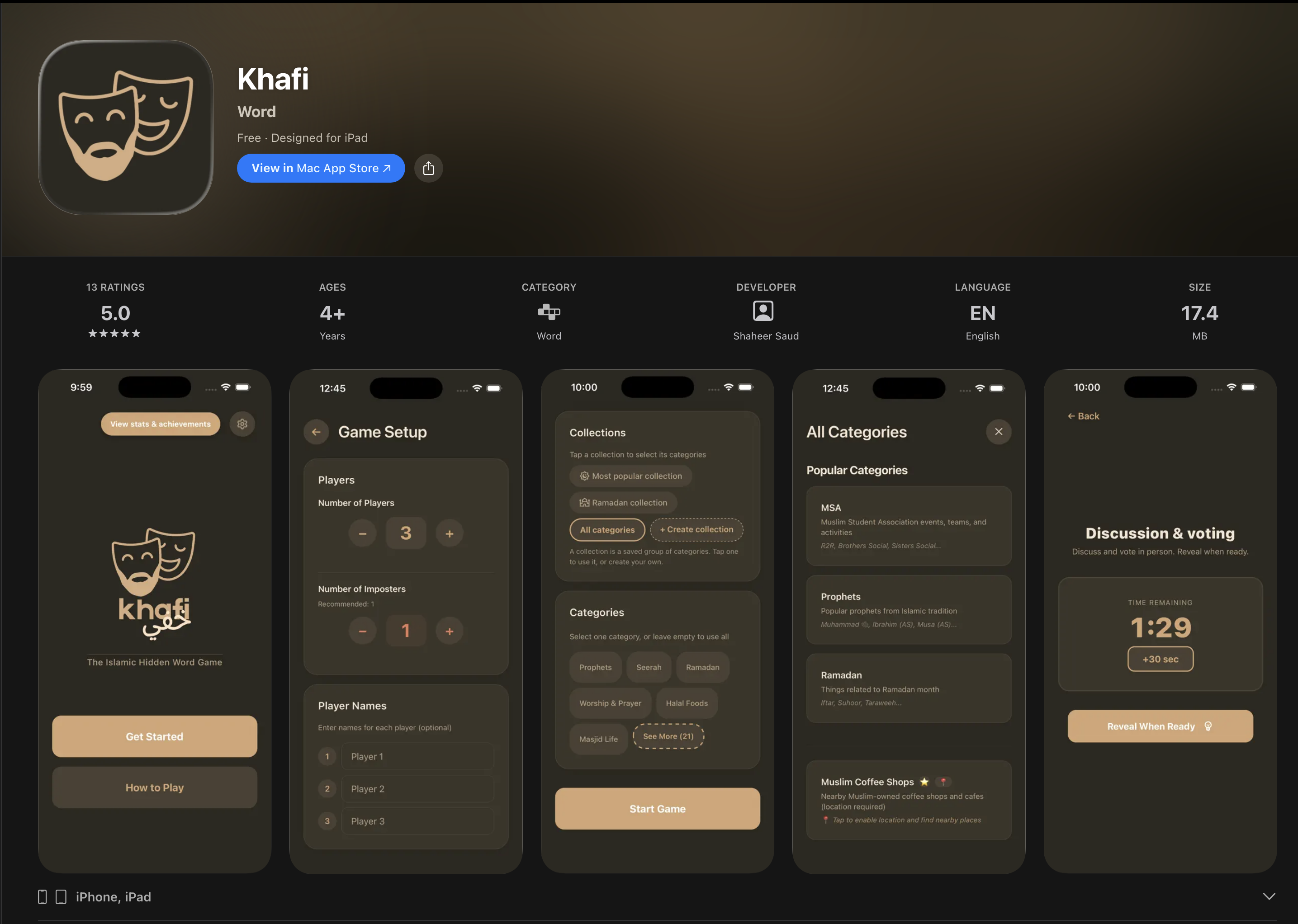 Khafi app main update screenshot